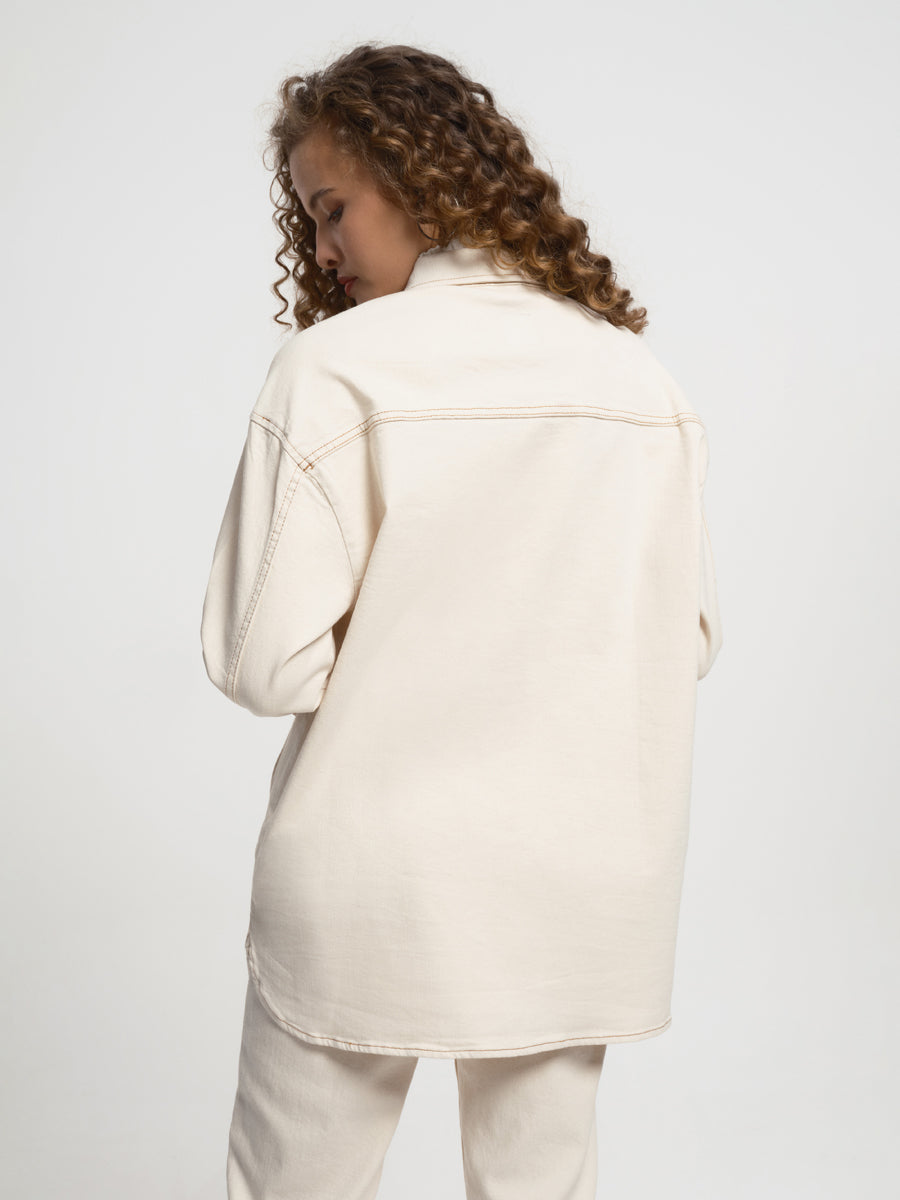 Denim Woman Long Sleeve Shirt