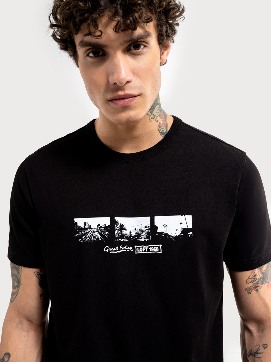 Regular Fit Men's T-shirt Short Sleeve