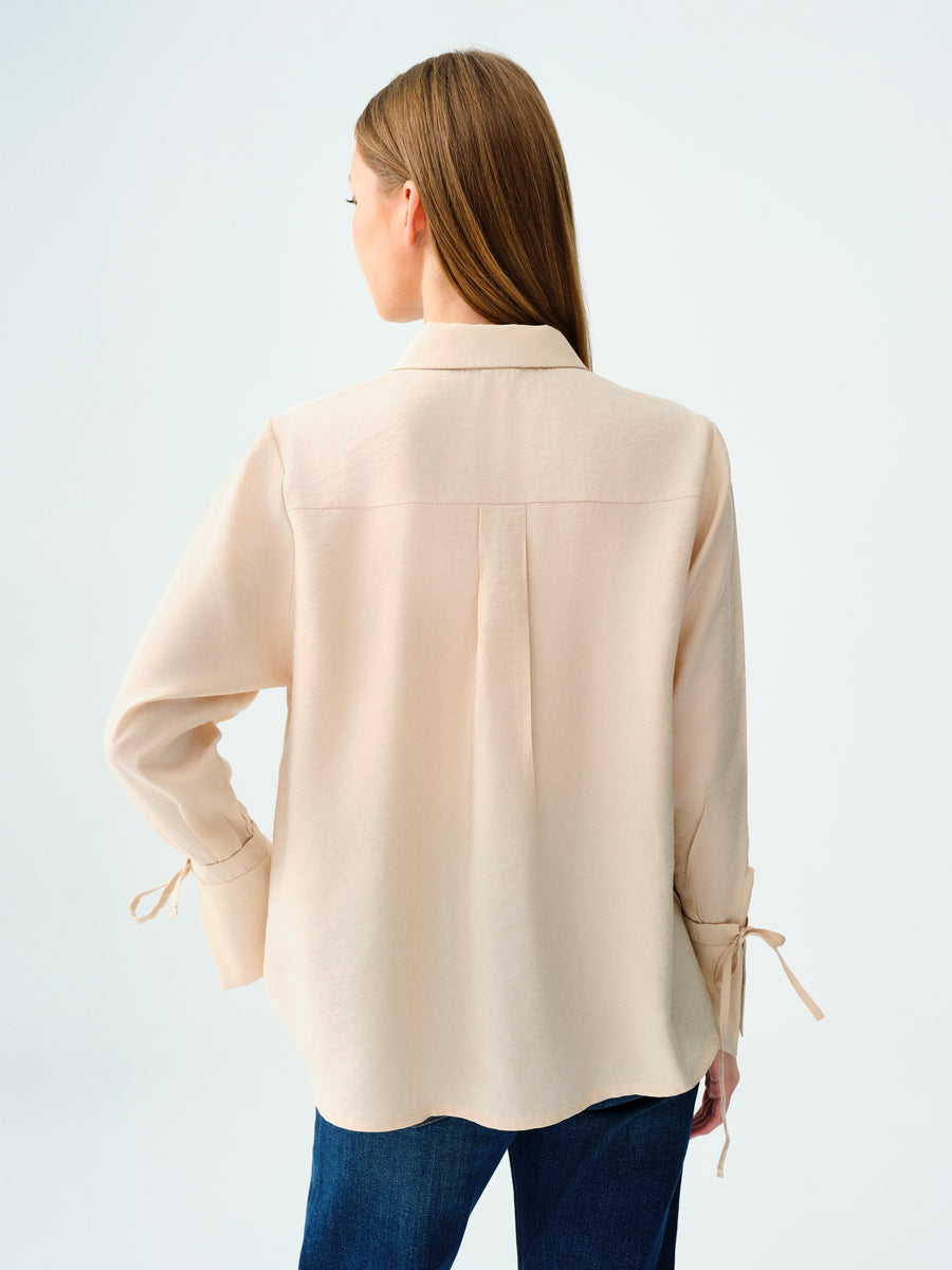 Ecru Woman Long Sleeve Shirt