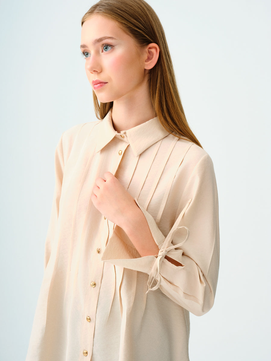 Ecru Woman Long Sleeve Shirt