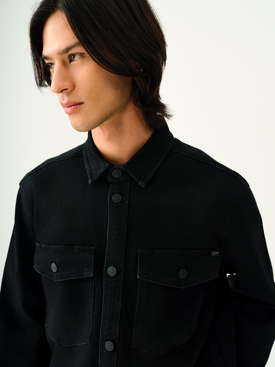 Oversize Fit Men's Shirt Long Sleeve