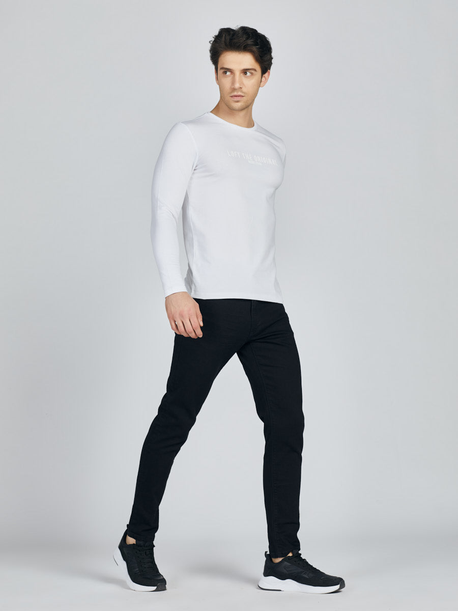 Slim Fit Men's T-shirt Long Sleeve