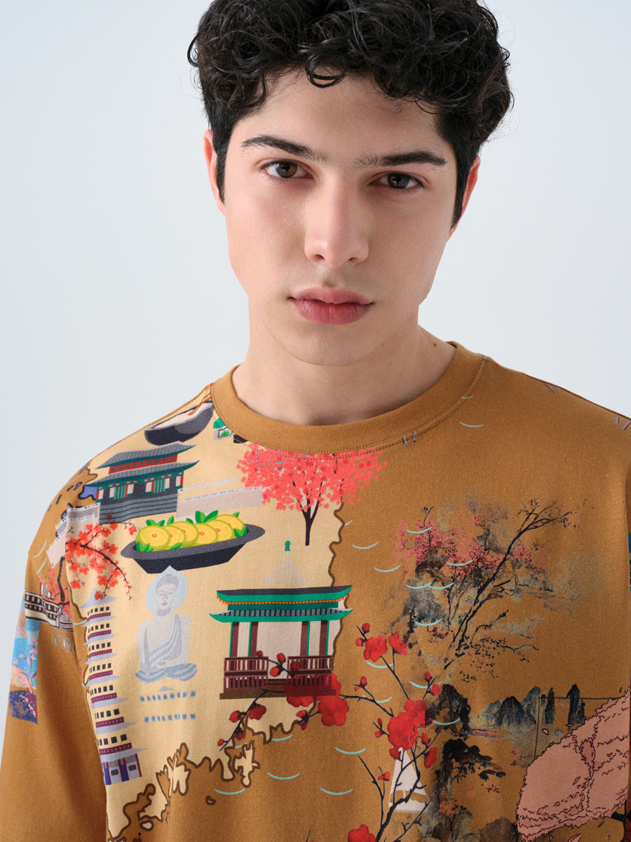 Loose Fit Men's T-shirt Short Sleeve