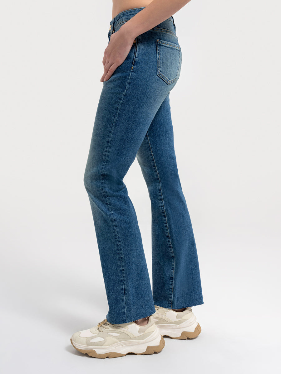 Flare Slim Fit Women's Trousers