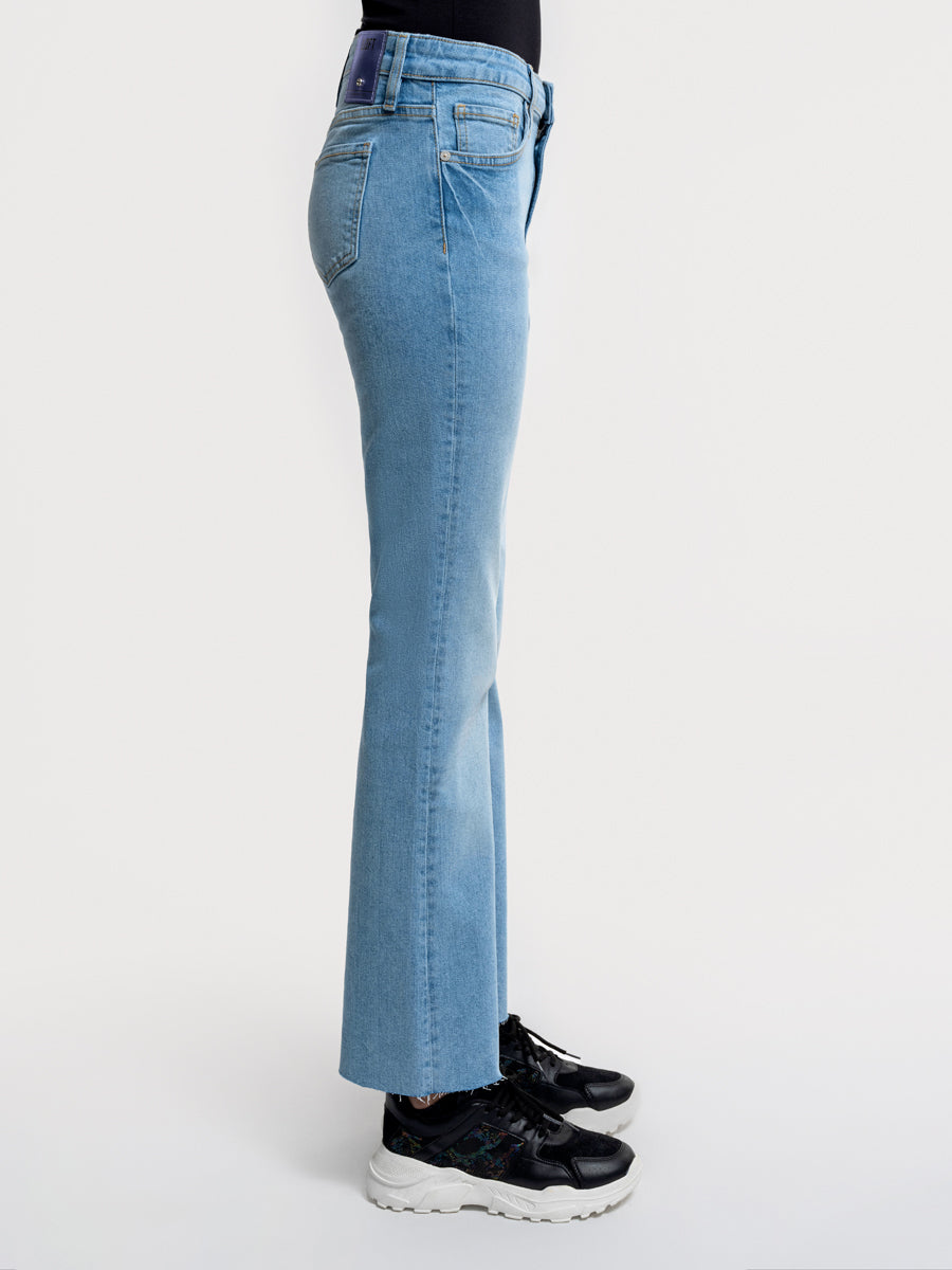 Flare Slim Fit Women's Trousers