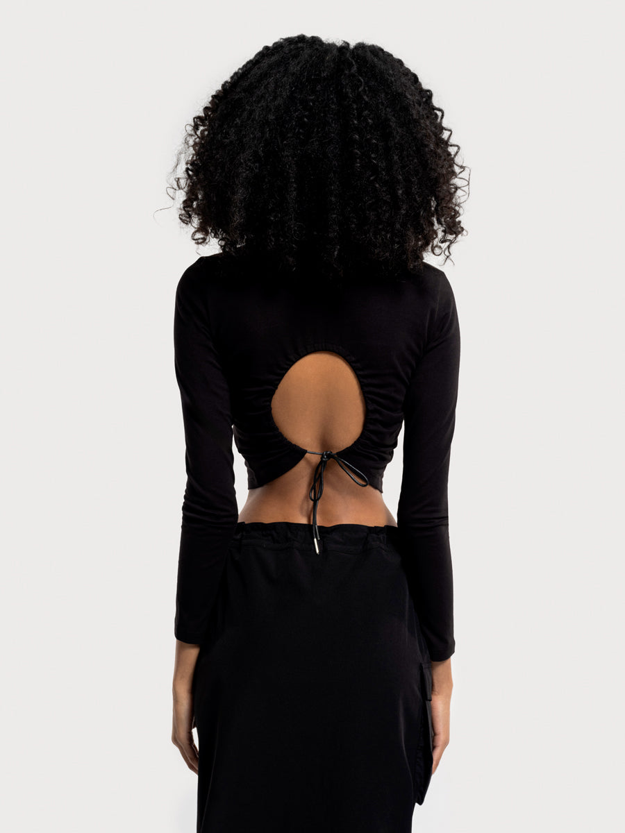 Black Woman Long Sleeve Tshirt