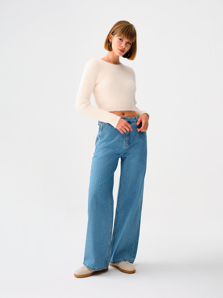 Loose Crop Women's Sweater