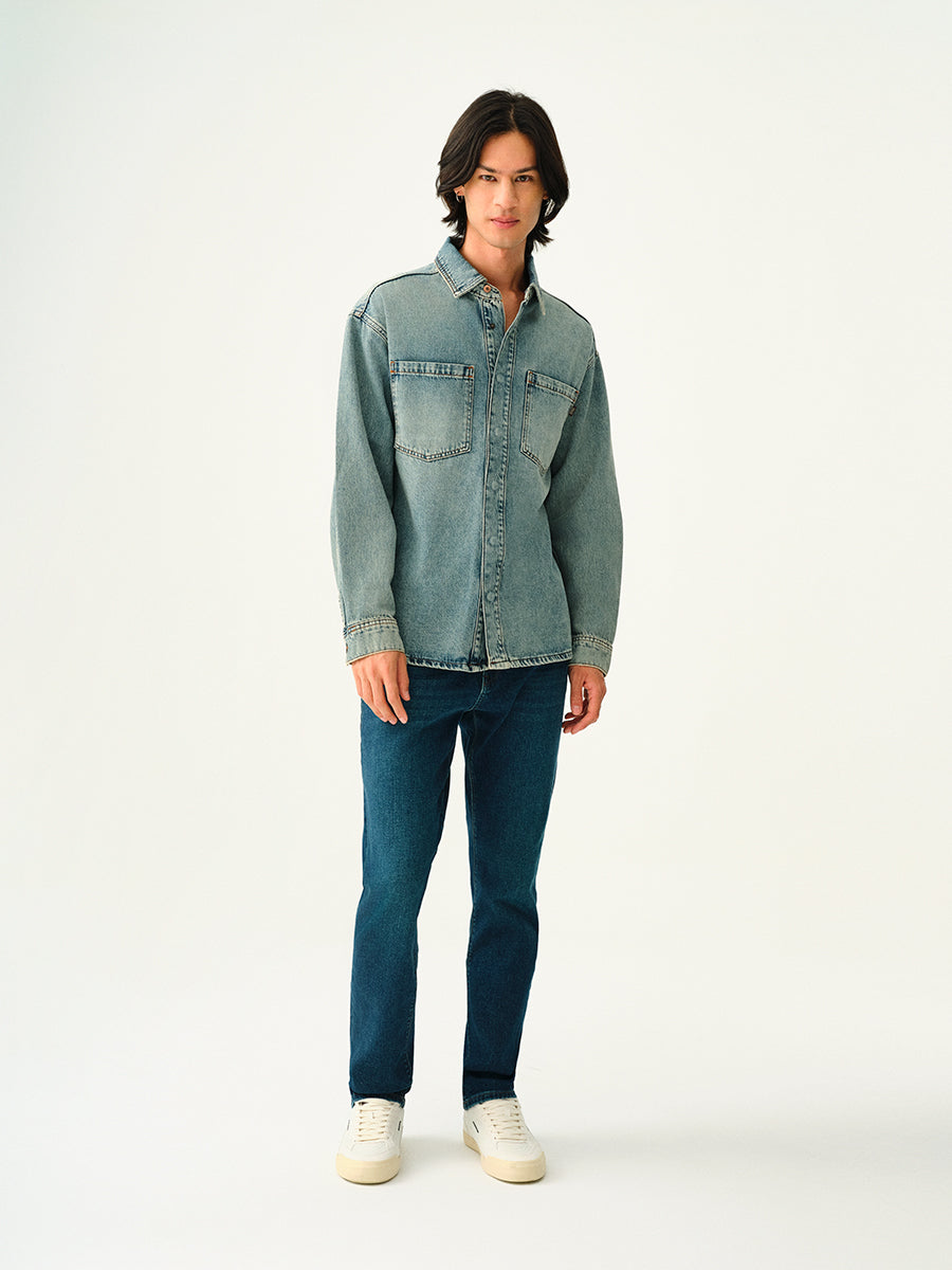 Oversize Fit Men's Shirt Long Sleeve
