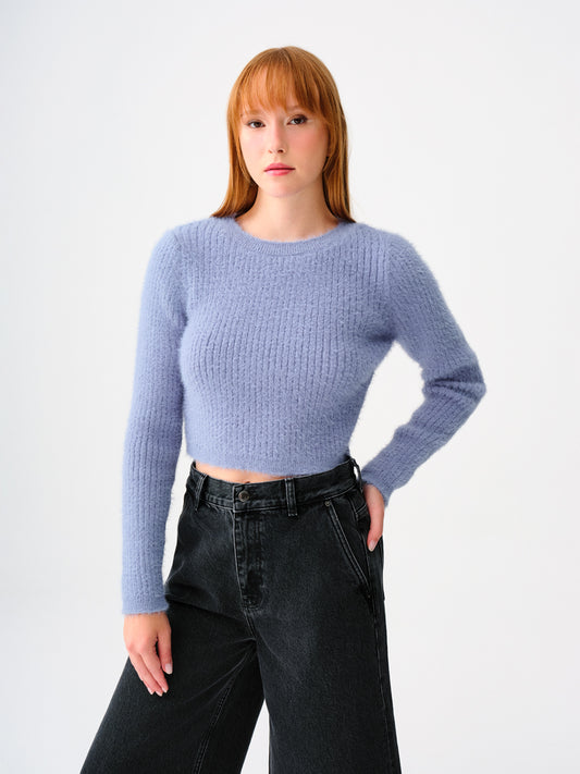 Loose Crop Women's Sweater