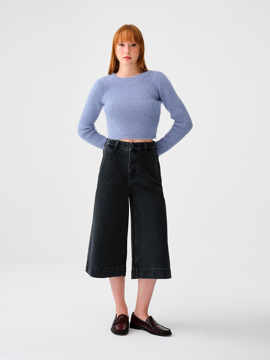 Loose Crop Women's Sweater