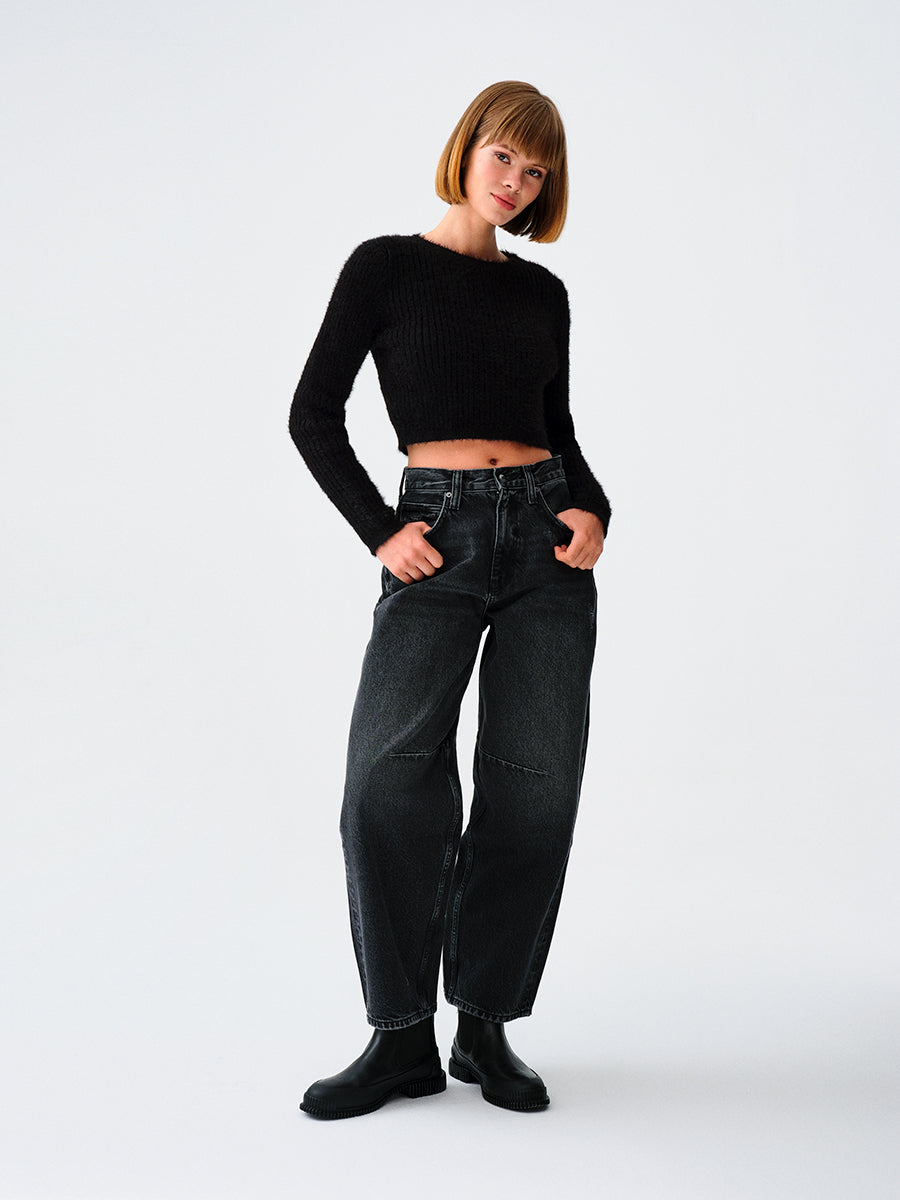 Loose Crop Women's Sweater