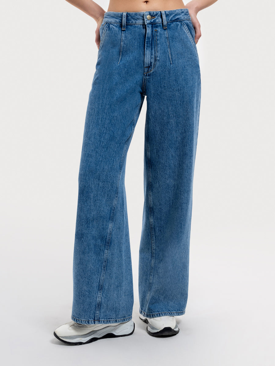 Wide Leg Regular Fit Women's Trousers